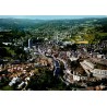 CPSM Tulle en Corrèze vue générale aérienne de la ville et de la rivière