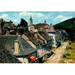 CPSM Argentat vieilles maisons sur les quais et centre ancien en Corrèze