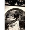 CPSM Lacelle Corrèze pont de vingt mètres et voie ferrée, carte circulée en 1966
