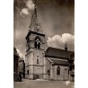 CPSM Ussel église Saint-Martin et clocher, carte noir et blanc de Corrèze