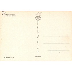 CPSM Uzerche – Vue générale aérienne et Vézère – Corrèze