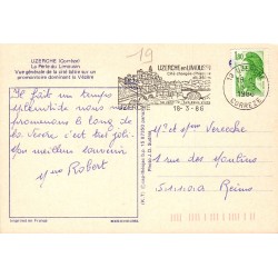 CPM Uzerche – Cité dominant la Vézère et pont – Corrèze 1986