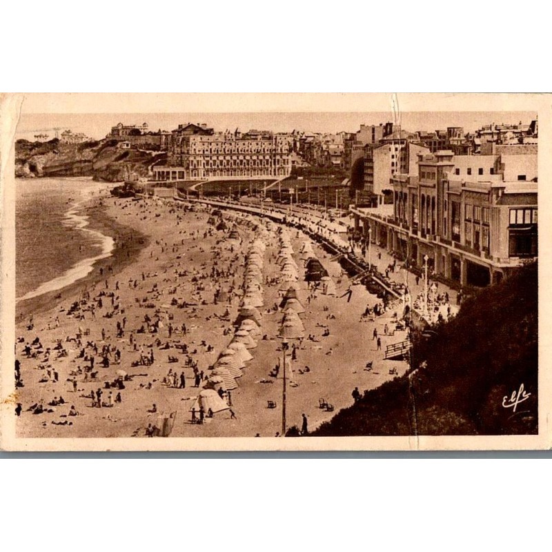 1225 - BIARRITZ - Vue d'ensemble de la Grande Plage