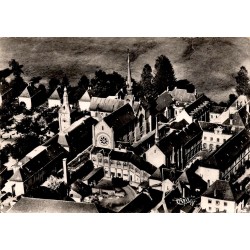CPSM Beyssac Le Glandier vue aérienne, Corrèze, carte circulée en 1955