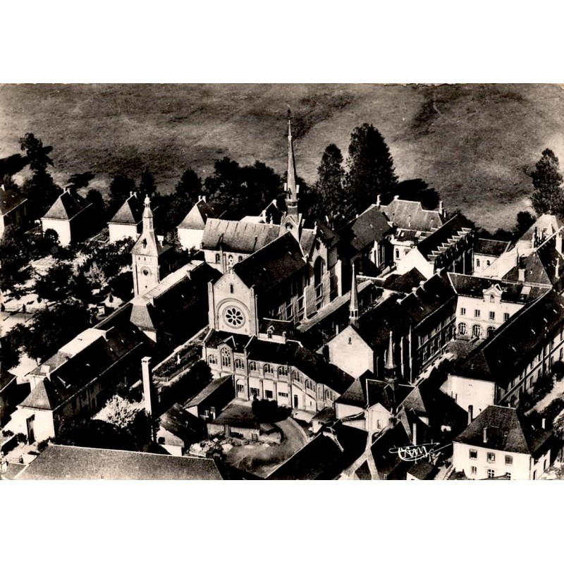 CPSM Beyssac Le Glandier vue aérienne, Corrèze, carte circulée en 1955