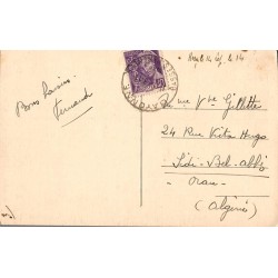 Carte postale ancienne Biarritz Grande Plage vue du phare