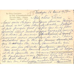 CPSM Yssandon – Le Puy d’Yssandon-la-Tour – Corrèze 1957