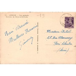 CPSM Uzerche – Vue générale de la cité et de la Vézère – Corrèze