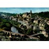CPSM Uzerche vue générale de la cité dominant la Vézère, Corrèze