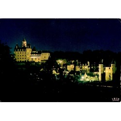 CPSM Uzerche vue générale de nuit, La Perle du Limousin, Éditions Théojac