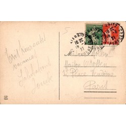 Carte postale ancienne Biarritz vue d’ensemble de l’Atalaye