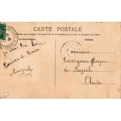 Carte postale ancienne Perpignan fontaine monumentale de Belloc