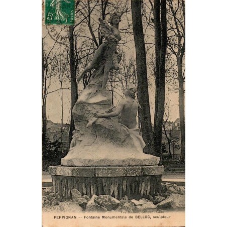 PERPIGNAN - Fontaine Monumentale de BELLOC, Sculpteur