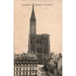 Carte postale ancienne de la cathédrale Notre-Dame de Strasbourgl