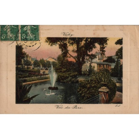 Carte postale ancienne – Vichy – Vue du parc
