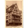 Carte postale ancienne d’une maison à galeries à Strasbourg