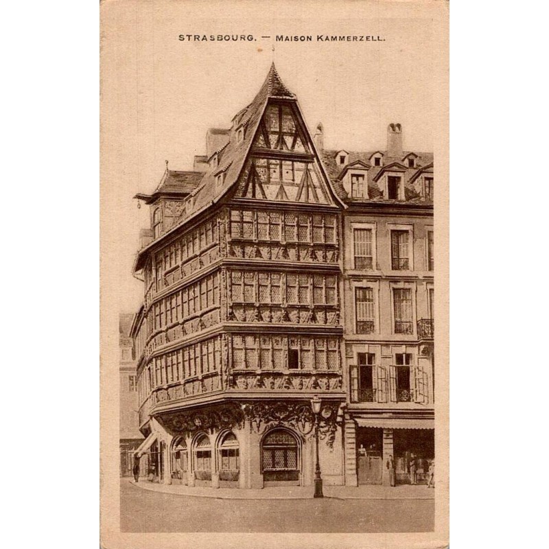 Carte postale ancienne de la Maison Kammerzell à Strasbourg