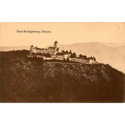 Carte postale ancienne du château du Haut-Koenigsbourg en Alsace