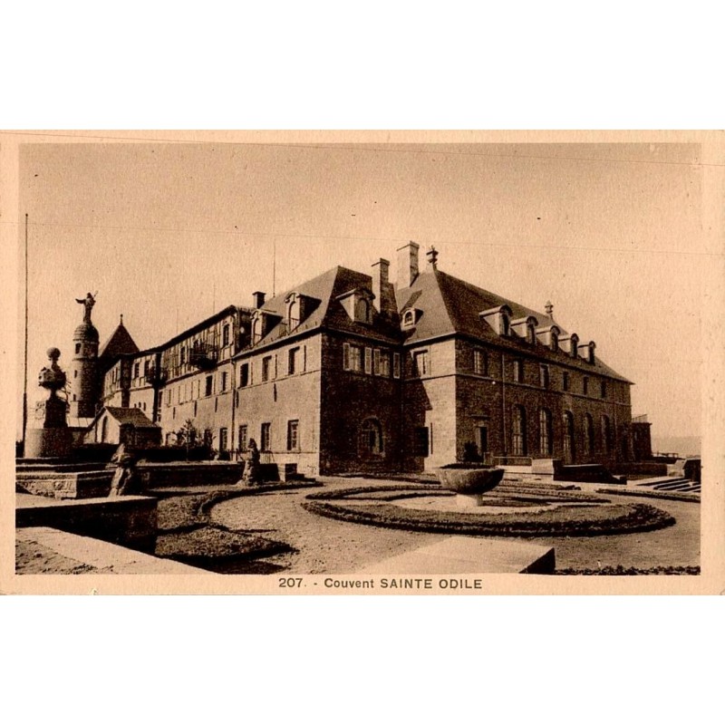 Carte postale ancienne du couvent de Sainte-Odile