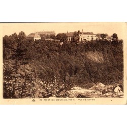 Carte postale ancienne du Mont Sainte-Odile en Alsace avec vue d’ensemble panoramique