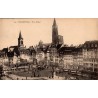 Carte postale ancienne de la place Kléber à Strasbourg avec vue urbaine historique