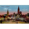 Carte postale ancienne Strassburg Klebertplatz montrant la place historique de Strasbourg
