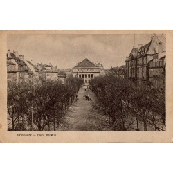 Carte postale ancienne de la Place Broglie à Strasbourg avec bâtiments historiques