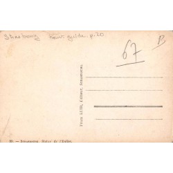 Carte postale ancienne Strasbourg statue de l’église historique