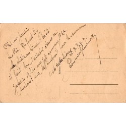 Carte postale ancienne Colmar statue et jardin Bartholdi