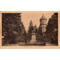 Carte postale ancienne de la statue de Bartholdi dans le jardin Bartholdi à Colmar