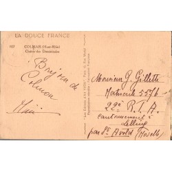 Carte postale ancienne Colmar cloître des Dominicains