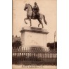 Carte postale ancienne de la statue de Louis XIV à Lyon, œuvre du sculpteur Lemot