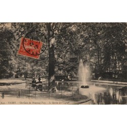 Carte postale ancienne – Vichy, Nouveau Parc – Bassin des Cygnes