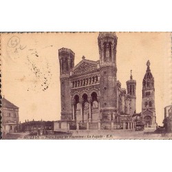 60 - LYON - Notre dame de Fourvière - La façade - E.R.