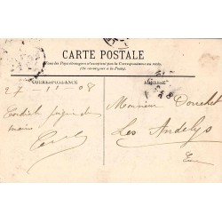 Carte postale ancienne Lyon Pont Lafayette Place des Cordeliers Fourvière