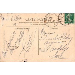 Carte postale ancienne Lyon abside de la cathédrale et Fourvière