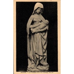 Carte postale ancienne de la Vierge d’Autun au Musée Rolin
