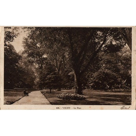 Carte postale ancienne – Vichy – Le Parc (Allier)