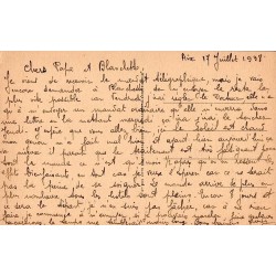 Carte postale ancienne Aix-les-Bains plage Pétriaux