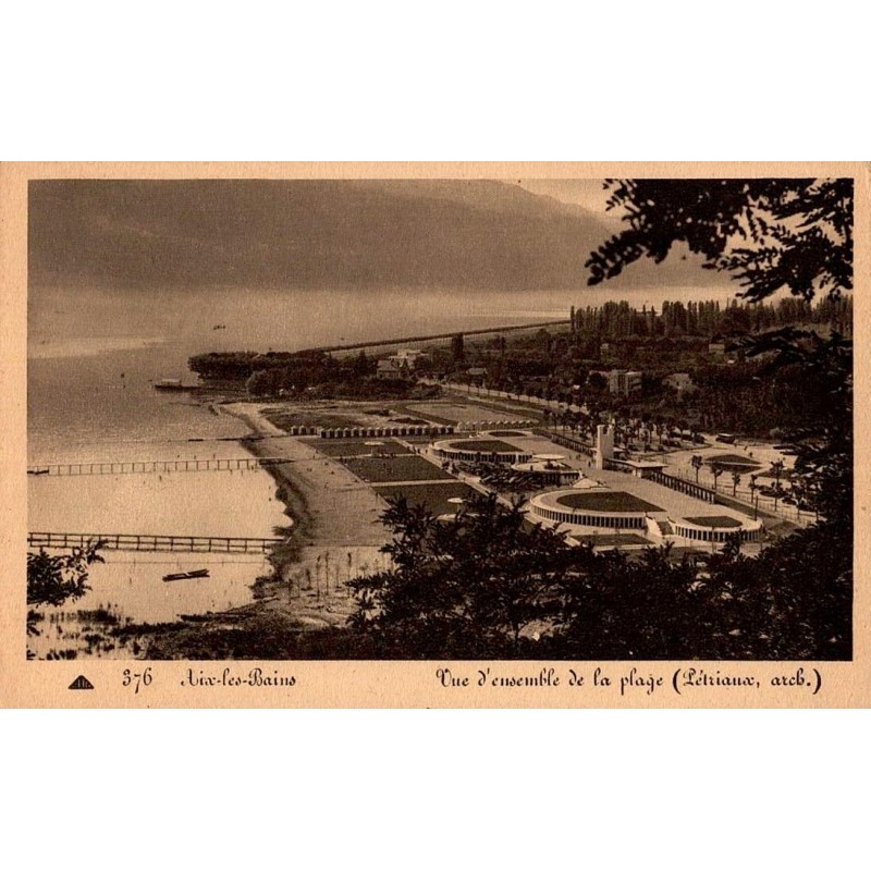 376 - Aix Les Bains - Vue d'ensemble d ela plage (Petriaux, arch.)