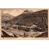 Carte postale ancienne de Lanslebourg à 1400 m montrant le Fort de la Turra et le Mont Cenis