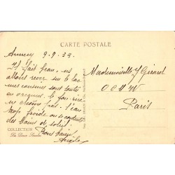 Carte postale ancienne Lac d’Annecy route Col de la Forclaz