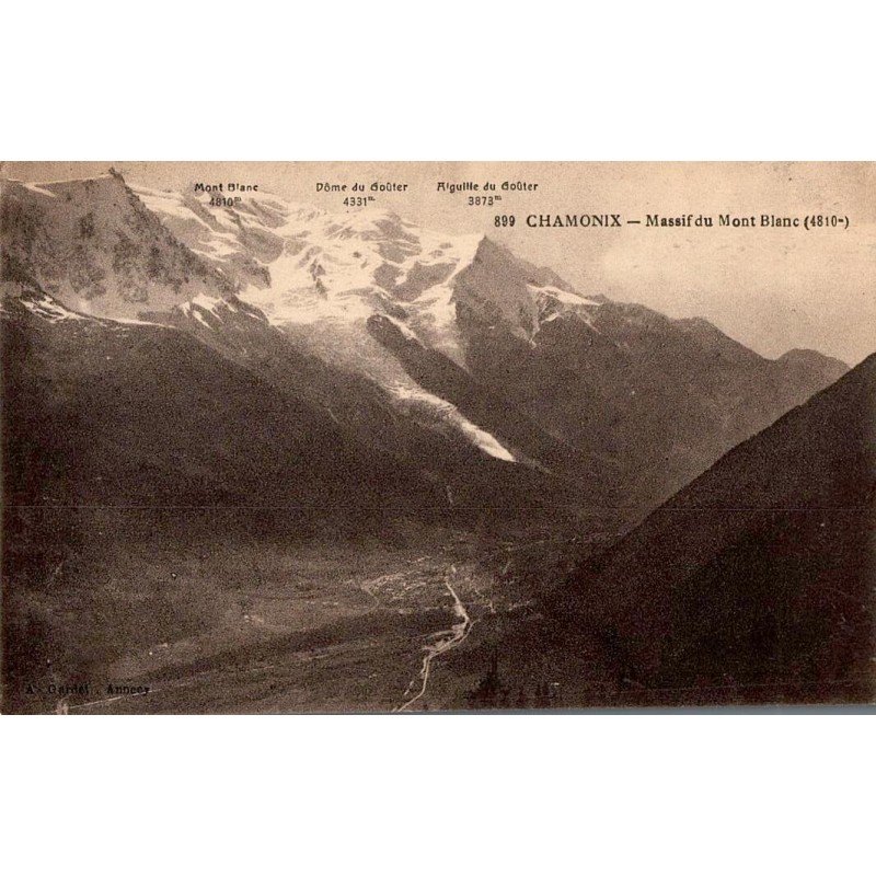 899 - CHAMONIX - Massif du Mont Blanc (4810m)