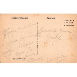 Carte postale ancienne Évian-les-Bains vue prise du lac