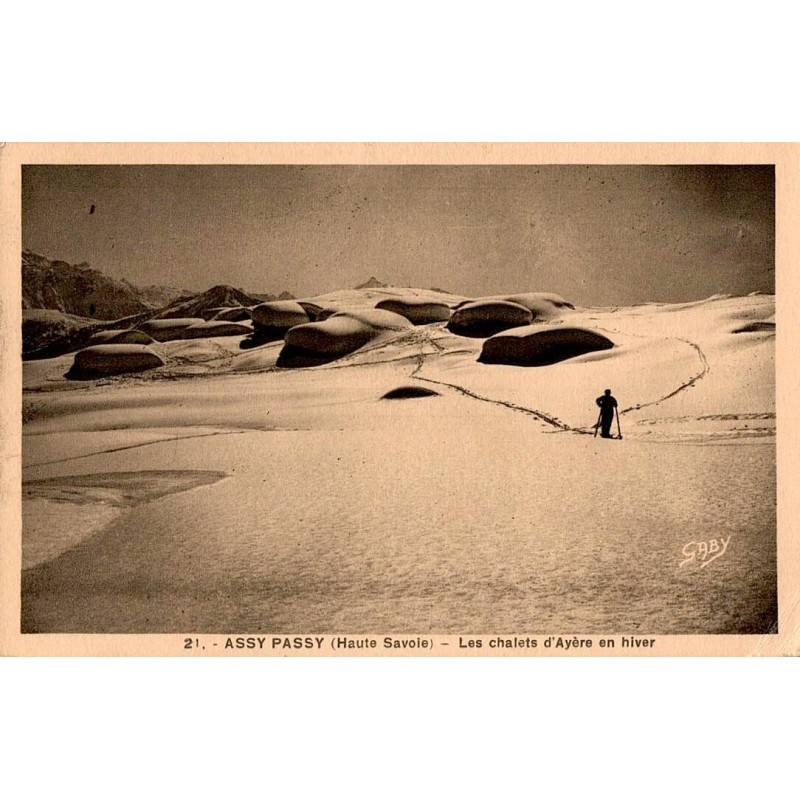 CARTE POSTALE ASSY PASSY (Haute Savoie) - Les Chalets d'Ayère en hiver