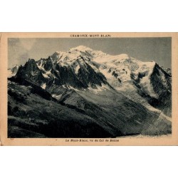 Carte postale ancienne Chamonix Mont-Blanc vu du Col de Balme