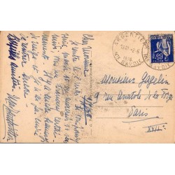 Carte postale ancienne Chamonix Mont-Blanc vu du Col de Balme