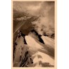 Carte postale ancienne du massif du Mont-Blanc montrant l’arête sud-est du Mont-Blanc à 3830 m
