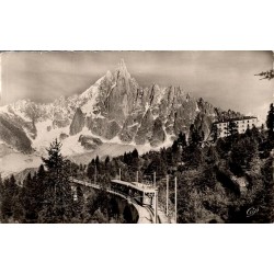 1277 - Chamonix - Mont Blanc - Le chemin de fer du Montenvers et l'Aiguille du Dru