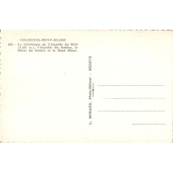 Carte postale ancienne Chamonix téléphérique Aiguille du Midi 3842m